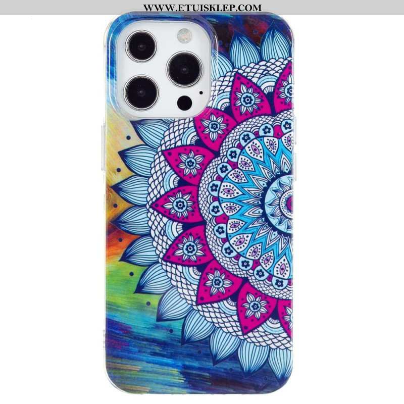 Etui do iPhone 15 Pro Max Mandala Fluorescencyjna